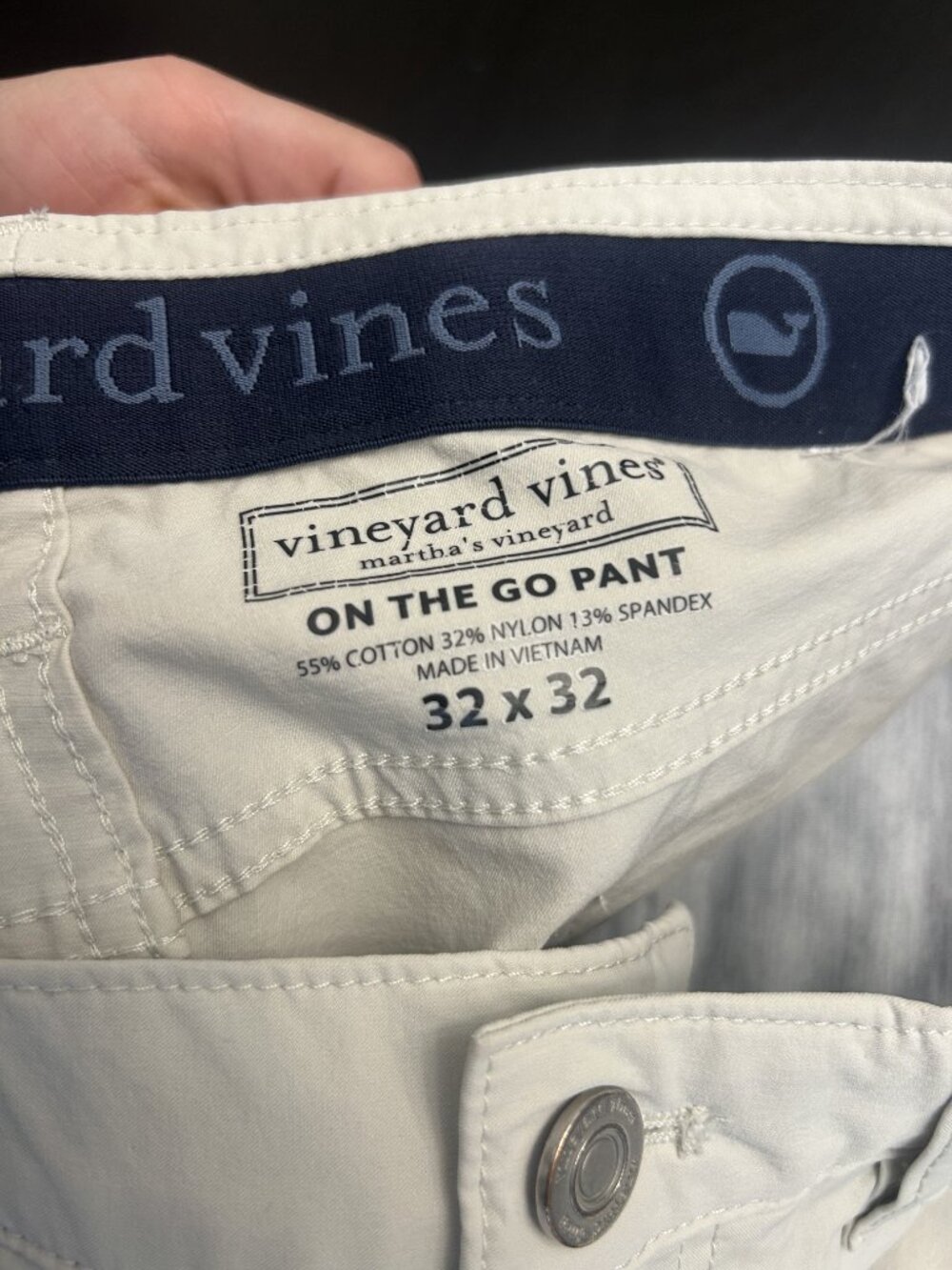 Vineyard Vine On the Go Pant - 32x32 stone color - Picture 3 of 3